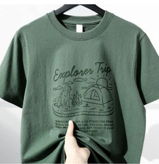 Retro Japanese Cotton ort Sve T-irt Women's Summer New Faion Vintage Design Loose Fit round Ne Top Korean Sle