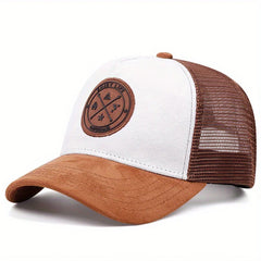 قبعة بيسبول صيفية شبكية للنساء والرجال من ENJOY LIFE مع رقعة حروف Snapback قبعة كاجوال قابلة للتنفس للجنسين قبعات سائقي الشاحنات في الشارع الهيب هوب