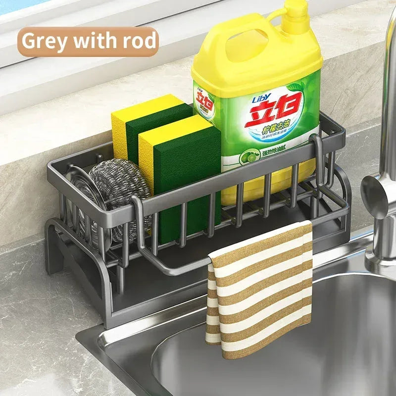 Kitchen Shelf Cleaning Cloth Storage Draining Rack Household Detergent Sponge Rack Water Sink Water Sink Water Sink Artifact - Mumzar