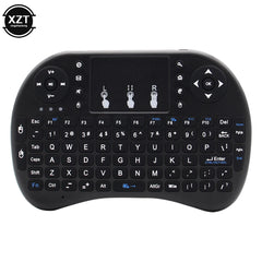 2.4G Mini Wireless Keyboard 3 Color Backlit I8 English Russian Air Mouse Touchpad Remote Control For Laptop TV BOX USB Receiver