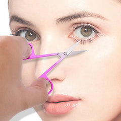 Eyebrow Scissor Makeup Eyelash Trimmer Nose Facial Hair Remover Multifunctional Scissors Stainless Steel Nail Cuticle Tools