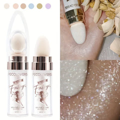 Glitter Shimmer Contour Shading Illuminator for Women Face Body Makeup Highlighter Powder White Moonlight