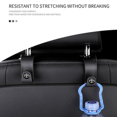 Car Logo Seat Hook Multi-function Seatback Storage Hanger Accessories For Toyota Gazoo Racing Crown Corolla YARIS L Auris Hilux