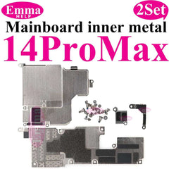 2Set Inner Metal Cover Plate Mainboard inner Iron with Screws For iPhone 13 12 15 Pro Max 14 Plus Bracket Holder Screw Parts