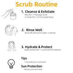 tilavie Lemon Vitamin E Scrub – Suitable for All Skin Types, Men & Women, Face, Neck & Body. Universal Physical Exfoliation