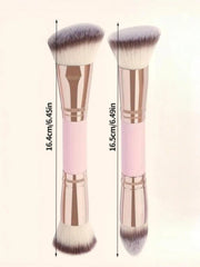 Double-Headed Foundation Brush 2 Foundation Brushes Multi-Functional Double-Headed Brush Multi-Functional Double-Headed Makeup Brush Multi-Purpose Makeup Brush Makeup Foundation Brush Contour Brush Concealer Brush