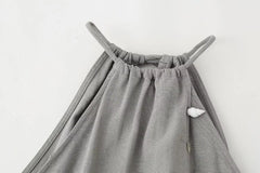 DUOPERI Women 2 Pieces Sets Shell Ornament Tops Camisole and High Elastic Waist Trousers Chic Lady Casual Pant Coordinates