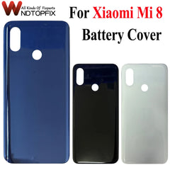 6.21" For Xiaomi Mi 8 Battery Back Cover 3D Glass Panel For Xiaomi Mi8 M1803E1A Rear Door Battery Housing Case Adhesive Replace