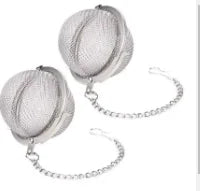 1 Pc Stainless Steel Tea Ball, 2.04 Inch Mesh Tea Infuser Strainers Premium Tea Filter Tea Interval Diffuser For Loose Leaf Tea A