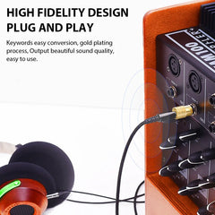 10/5PCS Jack 3.5 To 6.35 Audio Adapter 6.5mm To 3.5mm Converters Male Female Connector Headphone Plug 6.3mm Consumer Electronics