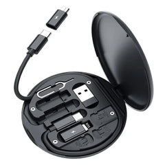 طقم كابل محول شحن متعدد المنافذ USB من النوع C إلى C بقدرة 60 وات، مجموعة تحويل USB C إلى Lightning، USB A وType C إلى Micro/Type C/Lighting