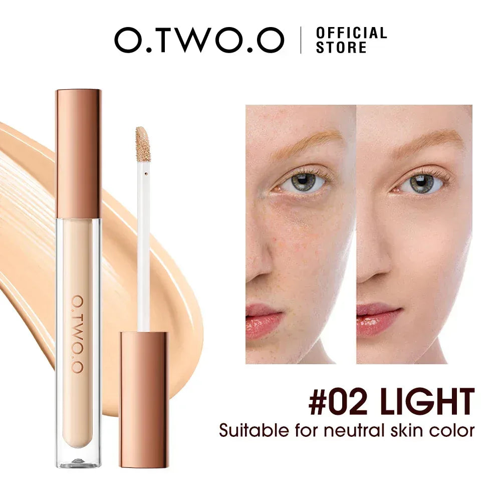 Matte concealer base, tube and wand applicator, shade #02 Light