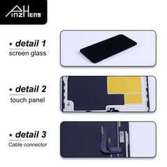 PINZHENG High Quality Display INCELL OLED OEM AMOLED For iPhone XS MAX X XR 11 12 13 MINI PRO PROMAX Screen Replacement LCD
