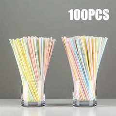 50-1000Pcs Multicolor Drinking Straws rietjes Milk Tea Bar Party Wedding Kitchen Home Accessories Beverage Black Straw Wholesale