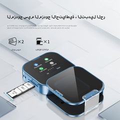 هاتف SERVO i19 صغير الحجم يعمل باللمس مع خاصية الاستعداد وبطاقة SIM مزدوجة ومشغل MP4 وخاصية Magic Voice 2G وشاشة صغيرة دوارة