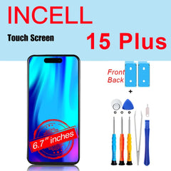 PINZHENG High Quality Screen INCELL LCD OLED For iPhone 14 Pro 15 Plus 13 Pro Max Display For iPhone Replacement With Tools