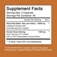 Mulittea Hot Sale 100% Organic Shilajit & Maca Capsules for Male Hormone Balance Energy Supplement Increased endurance