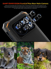 [World Premiere] HOTWAV Cyber 13 Rugged Phone 150LM Flashlight 8GB 128GB Smartphone 6.6'' HD+ 10800mAh 64MP Android 14 Cellphone