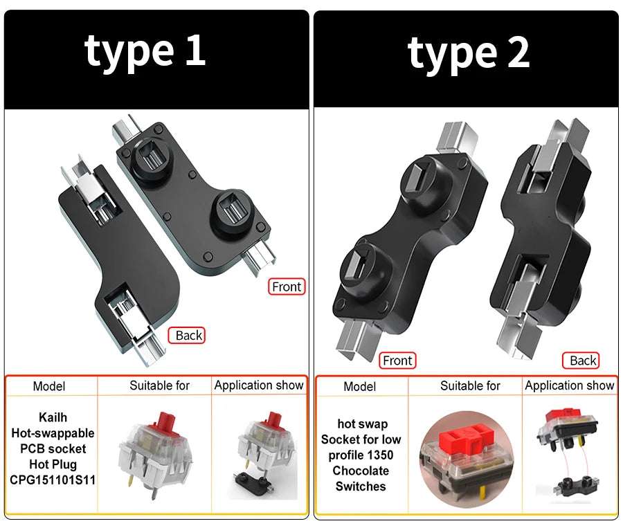 110pcs/70/30/10pcs Kailh Hot-swappable PCB Socket CPG151101S11 For Outemu Cherry MX Switches Mechanical Keyboard Axis DIY