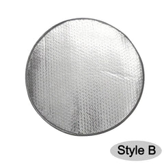 Car Steering Wheel Sun Shade Double Thick Sun Protection Foldable Anti-uv Sunscreen Car Supplies Car Steering Wheel Cover Silver