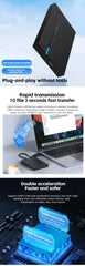 2.5" External Hard Drive Enclosure USB 3.0 Hard Disk Case 6TB Supports 7mm 9.5mm SATA SSD HDD For Laptop PC