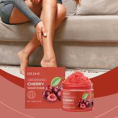 Cherry Sugar Body Scrub Gently Exfoliates, Cleanses, Moisturizes, Moisturizes, and Nourishes Body Care