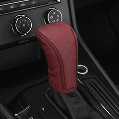 High Quality Car Shift Handle Cover PU Leather Non-slip Wear-resistant Universal Car Automatic Gear Sheath Car Decoration