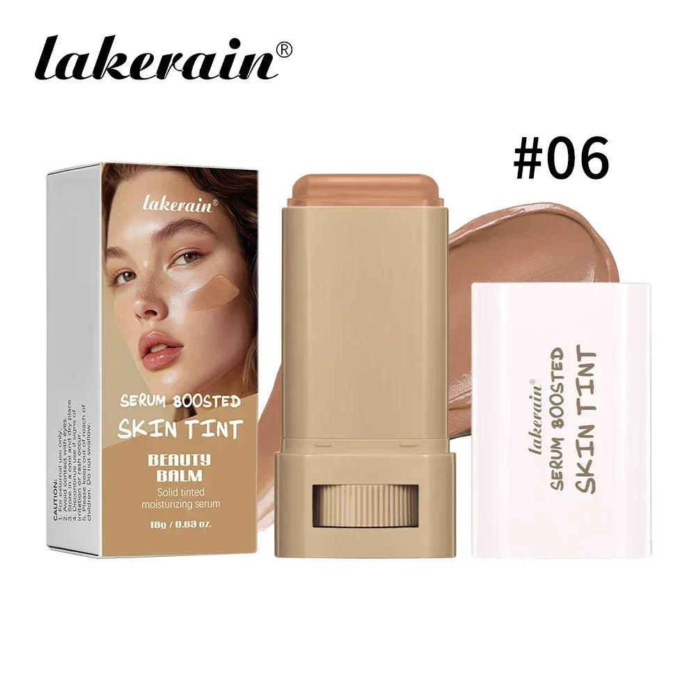Skin tint foundation stick #06, beige tube and cap