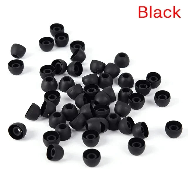 50pcs/lot Earphone Silicone Case Covers Soft Ear Tips For Headphones Ear Pads Cushion Caps Earbuds Replacement Accessories