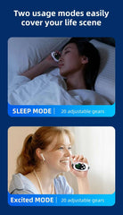 Two modes, 20 levels of intensity, intelligent sleep device, anxiety relief, neurological sleep, insomnia, and soothing device,