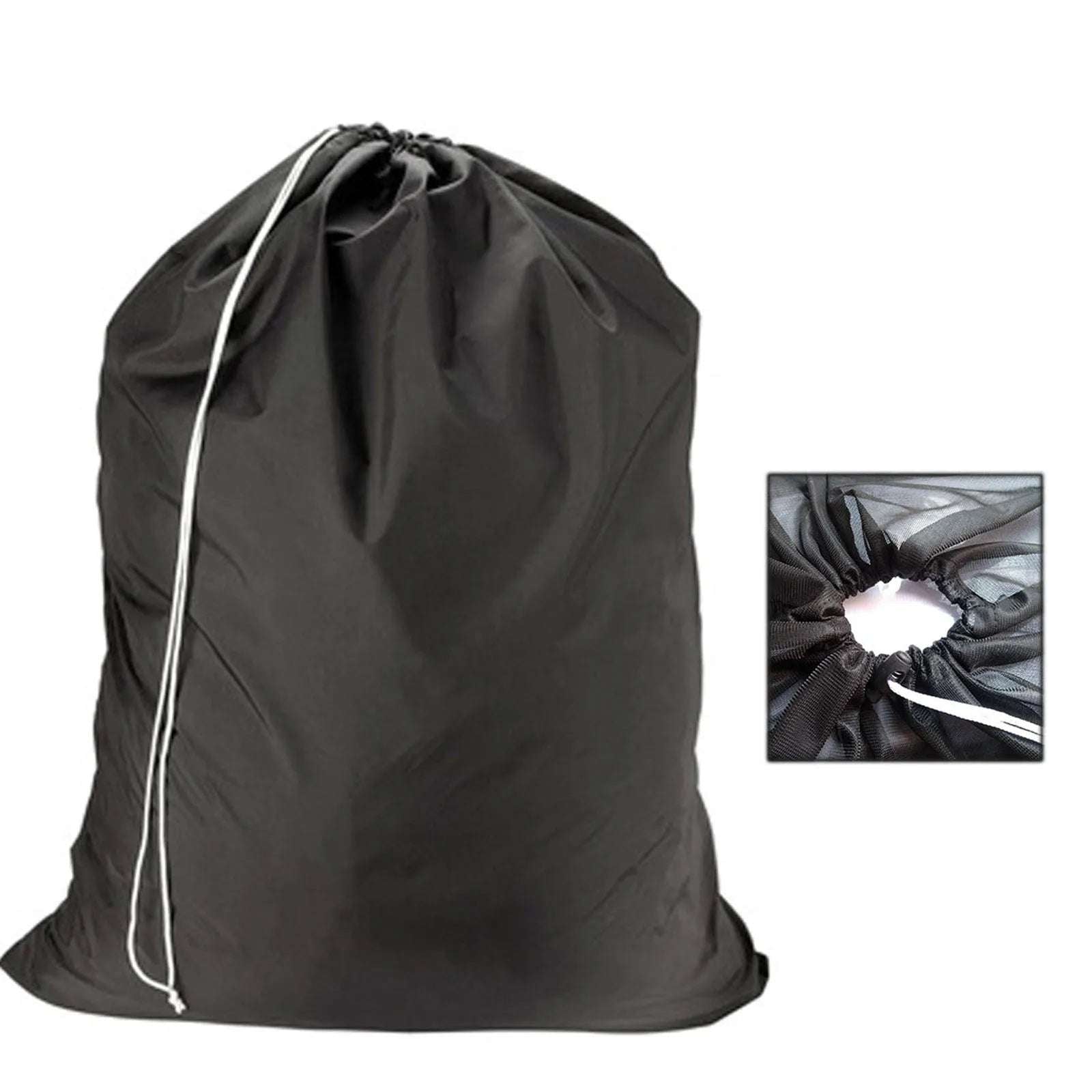 Large Size Laundry Mesh Bag Solid Color Drawstring Laundry Bag Anti-snagging Anti-deformation Mesh Clothes Washing Bag 60x90cm