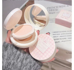 2 in 1 Double Layer Powder Cushion Clear Natural Lasting Brightening Gege Bear Makeup Concealer Loose Powder Cushion Cream