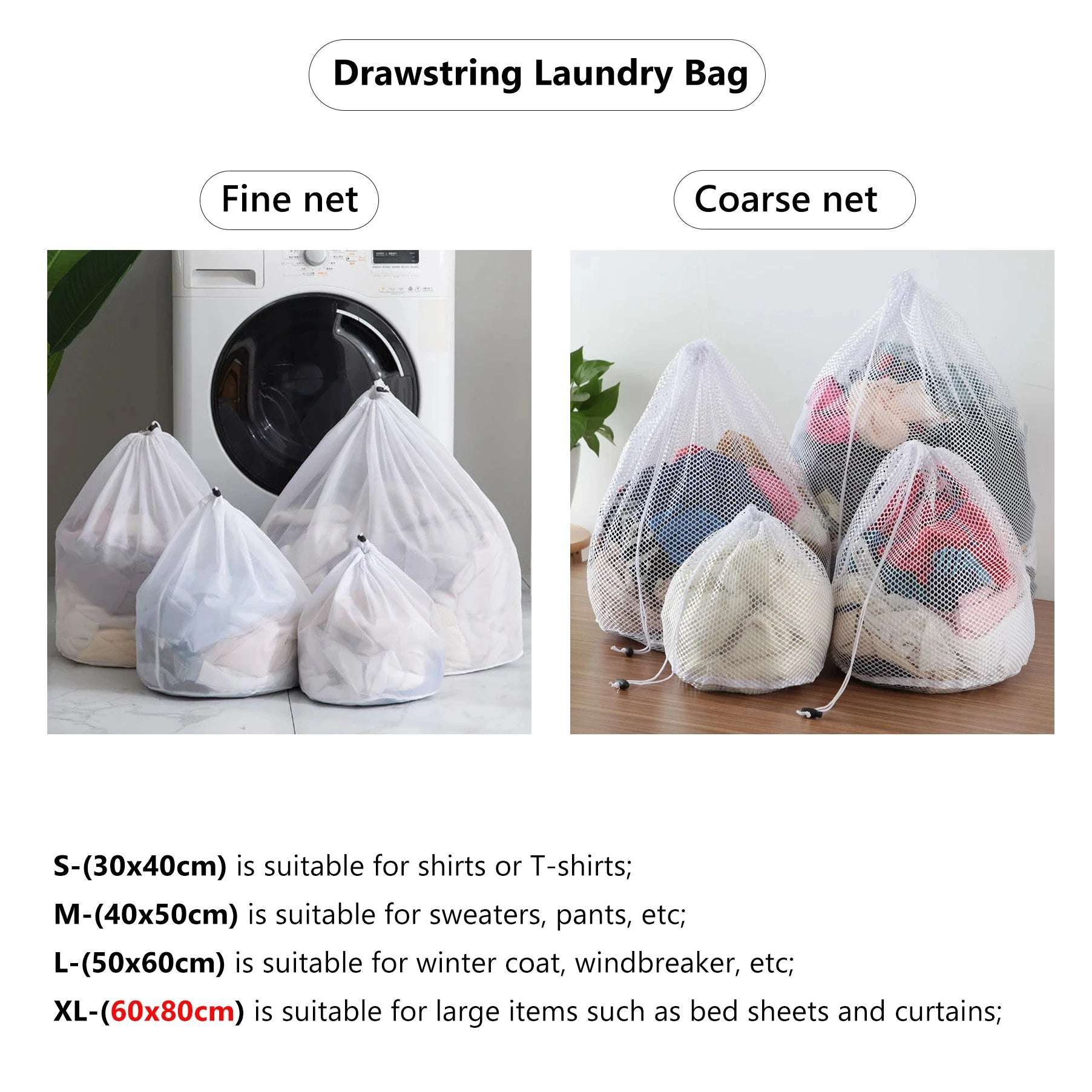 Laundry Bag Washing Machines Dirty Honeycomb Lingerie  Fine Net Mesh Basket Travel Shoes Bra Bags Clothes Delicates Organizer