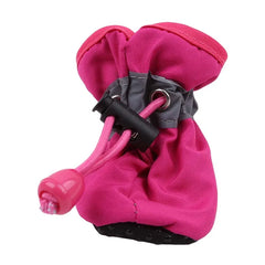 New 4pcs Pet Dog Shoes Anti-slip Rain Snow Boot Thick Warm For  Small Cats Dogs Puppy Dog Socks Booties