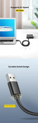 كابل NIERBO USB إلى USB من النوع A ذكر إلى ذكر Superspeed USB 2.0 من النوع A ذكر إلى النوع A ذكر كابل 24 / 28AWG بطول 1.5 متر و5 أقدام أسود