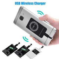 Wireless Charger Receiver Phone Charger Coil USB-C For iPhone 5 5s 6 6s 7 7 Plus Xiaomi Samsung Micro USB Type C Fast Receptor