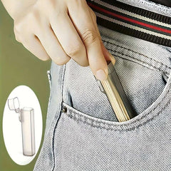 Portable Plastic Toothpick Case - Clear Toothpick Holder for Outdoor Travel, Kitchen, and Restaurant Supplies