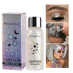 Eye Glitter Nail Hair Body Face Gel Art Waterproof High Gloss Glitter Body Multifunctional Makeup Decoration Party Festival