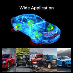 Tire Pressure Monitoring System Temperature Warning New C External Battery Version Sensors Solar TPMS Car Tyre Pressure Monitor