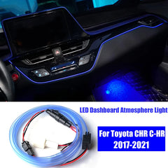 Car Interior LED Dashboard Central Frame Trim Atmosphere Light EL Wiring Neon Strip Ambient Lamp for Toyota CHR C-HR 2017-2021