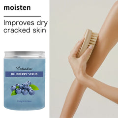 Catindra Blueberry Body Scrub Cleansing Exfoliator Removes Dark Spots Melanin Moisturizing Skin Care Exfoliating Scrubs