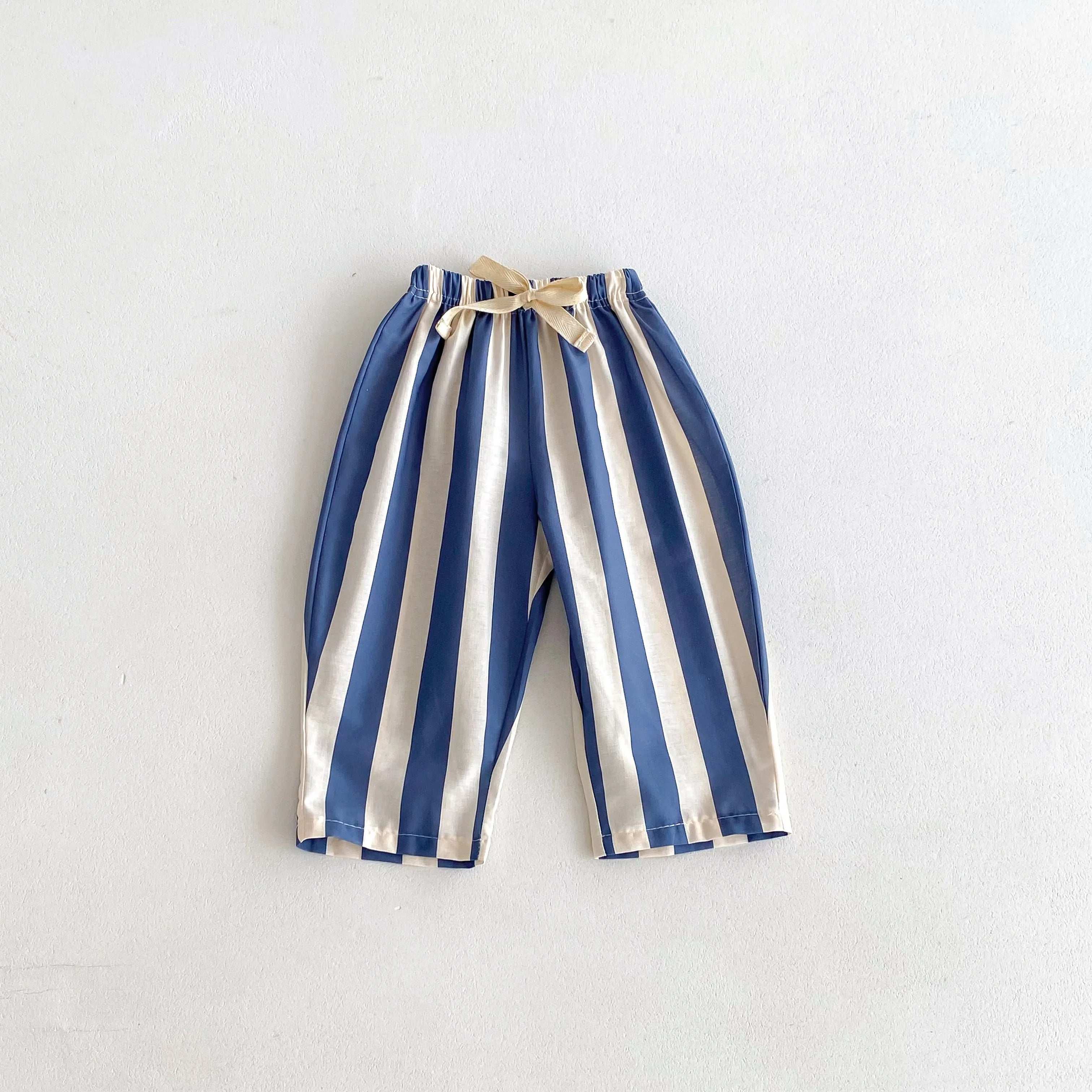 Fashion Striped Trousers For Children's Clothes Summer Thin Loose Casual Kids Harem Pants Toddler Costume Boys Girls Long Pant