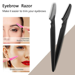 30/12/10 Pcs Random Color Set Multipurpose Eyebrow Razor Tools And Facial Razor With Precision Cover,Safety