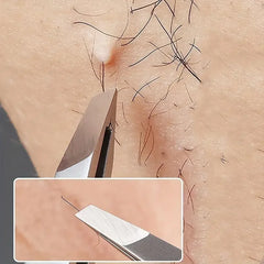 مجموعة ملاقط دقيقة من الفولاذ المقاوم للصدأ لإزالة شعر الحواجب والوجه والشعر الداخلي مناسبة للرجال والنساء