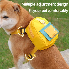 Waterproof Pet Backpack For Dogs Puppy Bag With Harness Collar Outdoor Travel Dog Snacks Backpack French Bulldog Dog Accessories