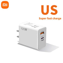 Xiaomi 120W Original Charger Turbo Fast EU US UK Wall Hypercharge Adapter Usb 6A Type C Cable For Xiaomi 13 12 11 Ultra Redmi