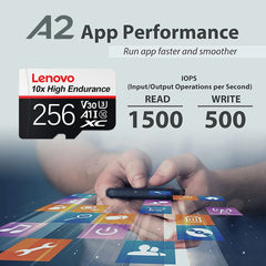 بطاقة ذاكرة لينوفو 2 تيرابايت 128 جيجابايت الفئة 10 V30 TF بطاقة 1 تيرابايت Micro SD بطاقة 512 جيجابايت عالية السرعة Micro TF SD بطاقة 256 جيجابايت لنينتندو سويتش
