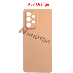 New For Samsung Galaxy A53 Back Cover Housing Rear Phone Case Door Replacement For Samsung A53 5G Battery Cover With Lens +Logo