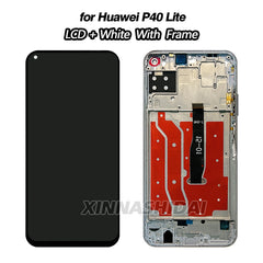 6.4’‘ New Display For Huawei P40 Lite LCD Touch Screen Digitizer Assembly With Frame Display Replacement For Huawei P40 Lite