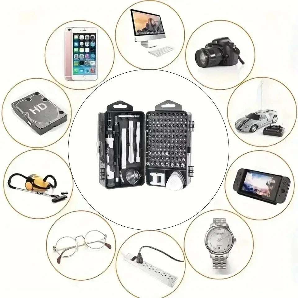 115 in 1 Multifunctional Precision Magnetic Screwdriver Set Computer PC Mobile Phone Equipment Repair Screwdrive Kit Hand Tools